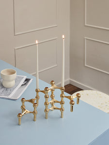 STOFF Nagel candle holder (set with 3 pcs) - solid brass