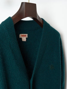 Baracuta Cashmere Cardigan Racing green